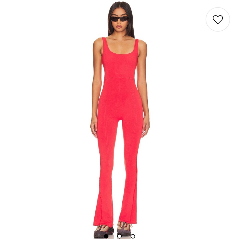 FP Movement by Free People Rich Soul Flared Onesie in Bittersweet XS/S NWT